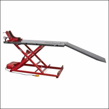 Sealey MC680E Heavy-Duty Electro/Hydraulic Motorcycle Lift 680kg Capacity