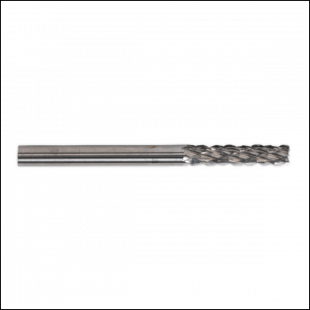Sealey MCB003 Micro Carbide Burr Cylindrical with End Cutter 3mm - Pack of 3