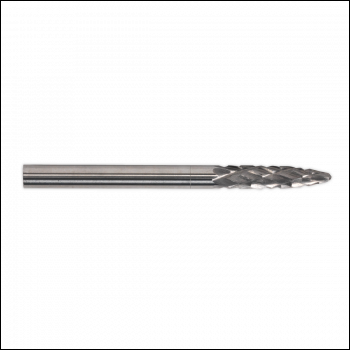 Sealey MCB006 Micro Carbide Burr Ball Nose Tree Pack of 3