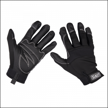 Sealey MG798XL Premier Light Palm Tactouch Mechanic's Gloves (10) - Extra Large Pair