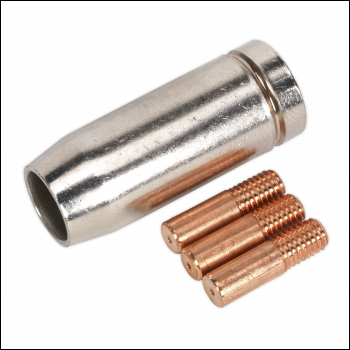 Sealey MIG953 Conical Nozzle x 1 Contact Tip 0.6mm x 3 MB14