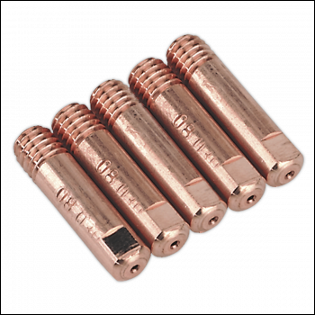 Sealey MIG957 Contact Tip 0.8mm MB15 - Pack of 5