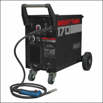 Sealey MIGHTYMIG170 Professional Gas/Gasless MIG Welder with Euro Torch 170A