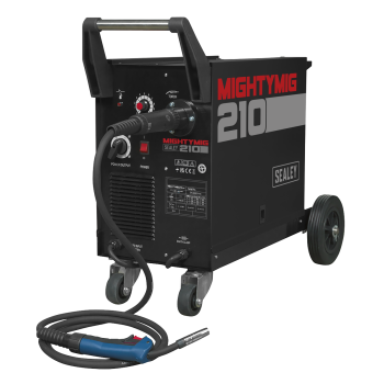 Sealey MIGHTYMIG210 Professional Gas/Gasless MIG Welder with Euro Torch 210A