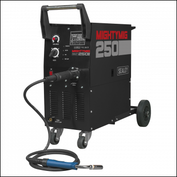 Sealey MIGHTYMIG250 Professional Gas/Gasless MIG Welder with Euro Torch 250A