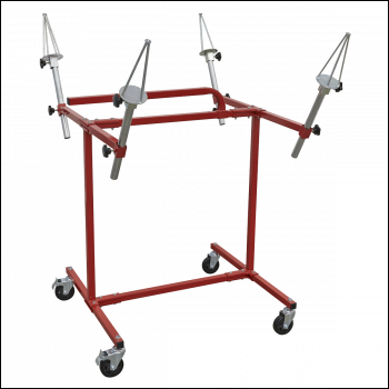 Sealey MK71 Heavy-Duty Alloy Wheel Painting/Repair Stand 4 Wheel Capacity