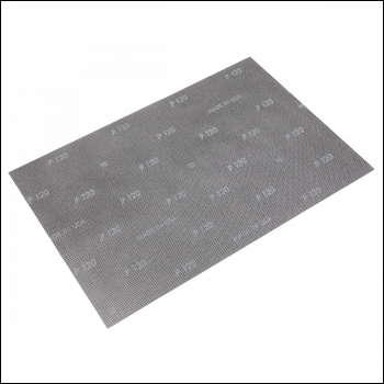 Sealey MOS1218120 Worksafe® 12 x 18 inch  Mesh Orbital Screen Sheets 120Grit - Pack of 10