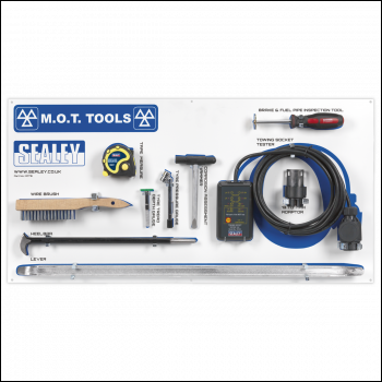 Sealey MOTBKIT MOT Tool Board with Tools