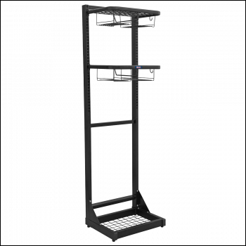 Sealey MS081FS Freestanding Motorcycle Helmet & Gear Storage