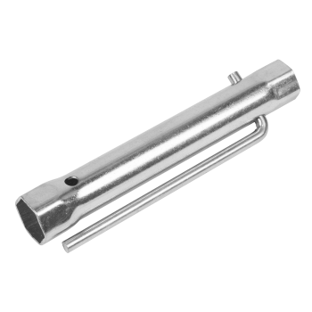Sealey MS158 Long Reach Double End Spark Plug Box Spanner with L-Bar 17/21mm