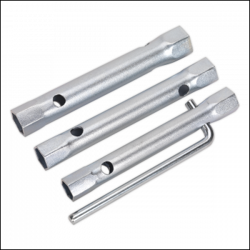 Sealey MS165 Long Reach Double End Spark Plug Box Spanner Set 3pc