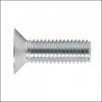 Sealey MSC825 Zinc Plated Countersunk Pozi Machine Screw M8 x 25mm - Pack of 50