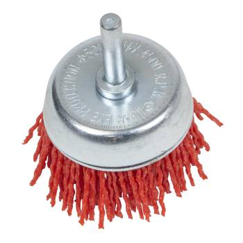 Sealey NFB50 Nylon Filament Cup Brush 50mm with 6mm Shaft
