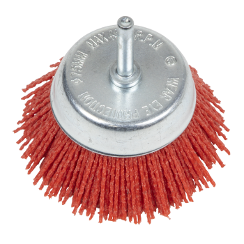 Sealey NFB75 75mm Nylon Filament Cup Brush with 6mm Shaft