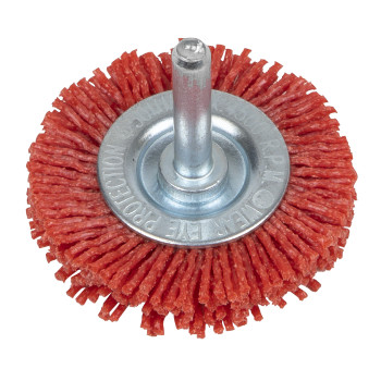 Sealey NFBC50 50mm Nylon Filament Circular Brush with 6mm Shaft
