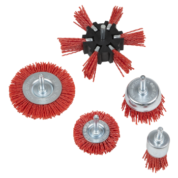 Sealey NFBS05 Nylon Filament 5pc Brush Set