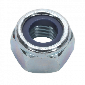 Sealey NLN10 Zinc Plated Nylon Locknut M10, DIN 982 - Pack of 100