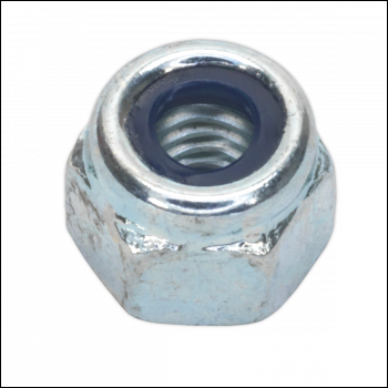 Sealey NLN5 Zinc Plated Nylon Locknut M5, DIN 982 - Pack of 100
