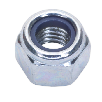 Sealey NLN8 Zinc Plated Nylon Locknut M8, DIN 982 - Pack of 100