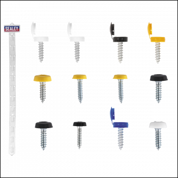 Sealey NPSSET Clip Strip Deal - Mixed Numberplate Screws