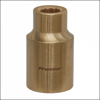 Sealey NS042 Premier Non-Sparking Socket 1/2 inch Sq Drive 9mm