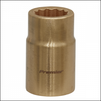 Sealey NS048 Premier Non-Sparking Socket 1/2 inch Sq Drive 15mm