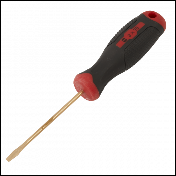 Sealey NS092 Screwdriver Slotted 3 x 75mm - Non-Sparking