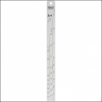 Sealey PA07 Aluminium Paint Measuring Stick 1:1/3:1