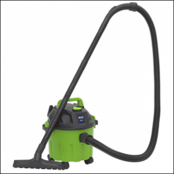 Sealey PC102HV Vacuum Cleaner Wet & Dry 10L 1000W/230V - Green