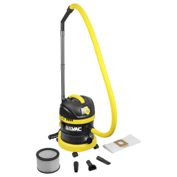 Sealey PC150BV110V BuilderVac® Wet & Dry Vacuum Cleaner 15L Stainless Steel Drum M Class Filtration 110V