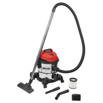 Sealey PC200SD 20L Vacuum Cleaner Wet & Dry Stainless Drum 1250W/230V