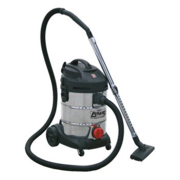 Sealey PC300SD 30L Vacuum Cleaner Stainless Steel Drum 1400W/230V