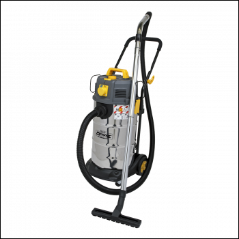 Sealey PC380M110V M Class Dust-Free Vacuum Cleaner Wet & Dry Stainless Steel Drum 38L 1100W/110V