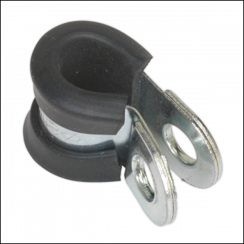 Sealey PCJ8 P-Clip Rubber Lined Ø8mm Pack of 25