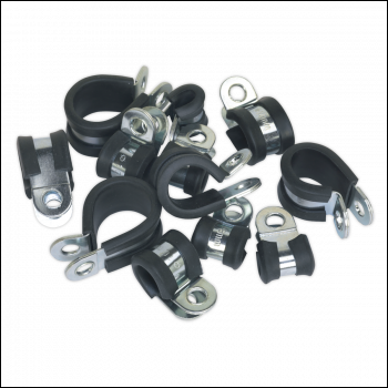 Sealey PCJASS Rubber Lined P-Clip Assortment 60pc