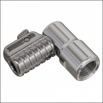 Sealey PCL6A PCL 90° Angled Swivel Tyre Inflator Clip-On Connector 1/4 inch BSP(F)