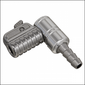 Sealey PCL8A PCL 90° Angled Swivel Tyre Inflator Clip-On Connector 8mm Bore