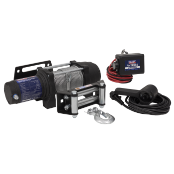 Sealey PH12545 Geared Winch with Brake 450kg Line Pull 12V