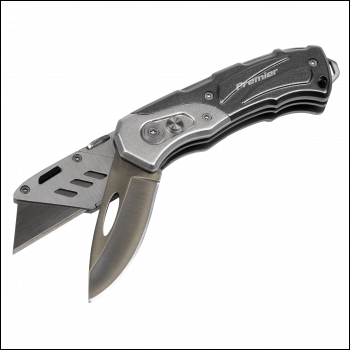 Sealey PK37 Pocket Knife Locking Twin-Blade