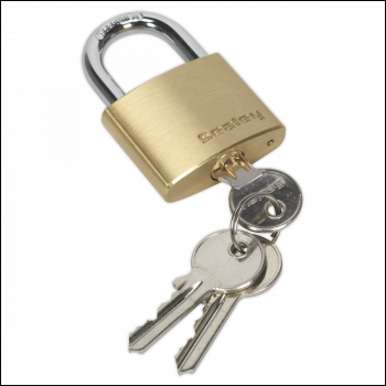 Sealey PL101 Brass Body Padlock 40mm