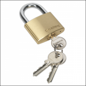 Sealey PL102 Brass Body Padlock 50mm