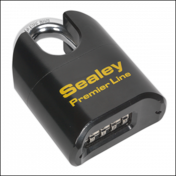 Sealey PL603S Premier™ Steel Body Combination Padlock Shrouded Shackle 62mm