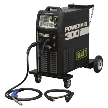 Sealey POWERMIG300i 300A Professional Gas/Gasless MIG/TIG/MMA Inverter Welder 400V 3ph