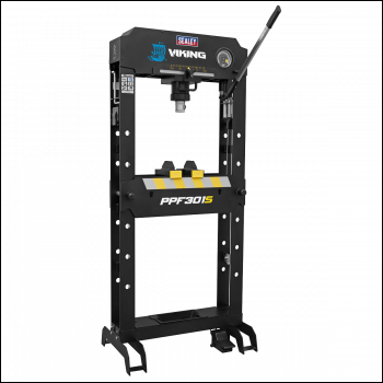 Sealey PPF301S Viking Floor Type Air/Hydraulic Press with Sliding Ram and Foot Pedal 30 Tonne