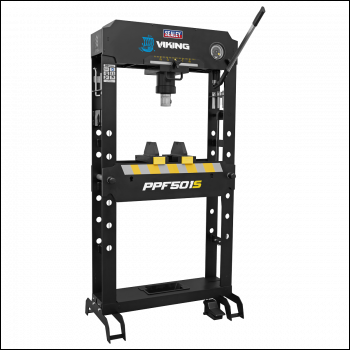 Sealey PPF501S Viking Floor Type Air/Hydraulic Press with Sliding Ram and Foot Pedal 50 Tonne