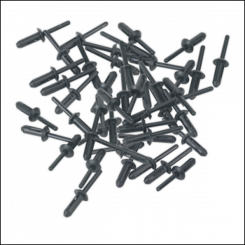 Sealey PR001 Plastic Rivet 6.6 x 17.2mm - Pack of 50