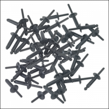 Sealey PR002 Plastic Rivet 6.3 x 25.2mm - Pack of 50