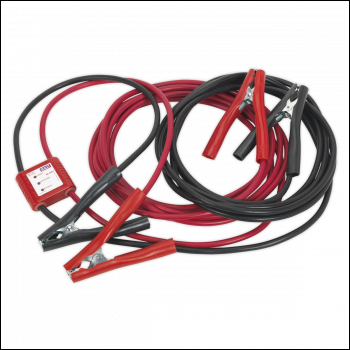 Sealey PROJ/12/24 Booster Cables 25mm² x 7m 450A with 12/24V Electronics Protection