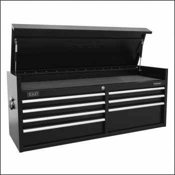 Sealey PTB141507 Premier™ Heavy-Duty Extra-Wide Topchest 7 Drawer 1415mm - Black