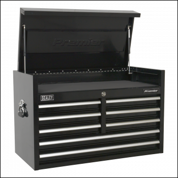 Sealey PTB91508 Premier™ Heavy-Duty Topchest 915mm 8 Drawer - Black